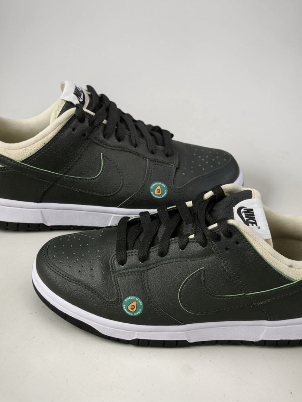 Nike Dunk Low Black Green Glow Avocado Certified Fresh Sneakers Women’s 7.5 - Picture 9 of 10